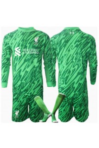 Liverpool Keeper Babyklær Borte Fotballdrakt til barn 2024-25 Lange ermer (+ Korte bukser)